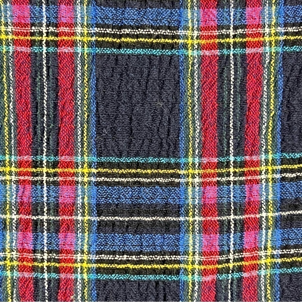 Zara Navy Blue Plaid Midi Skirt Extra Small - Picture 6 of 13
